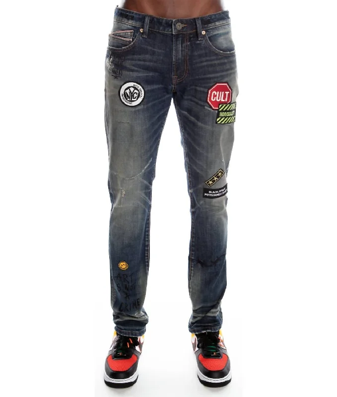 Men's Rocker Slim Stretch Jean In Sulfur Organic