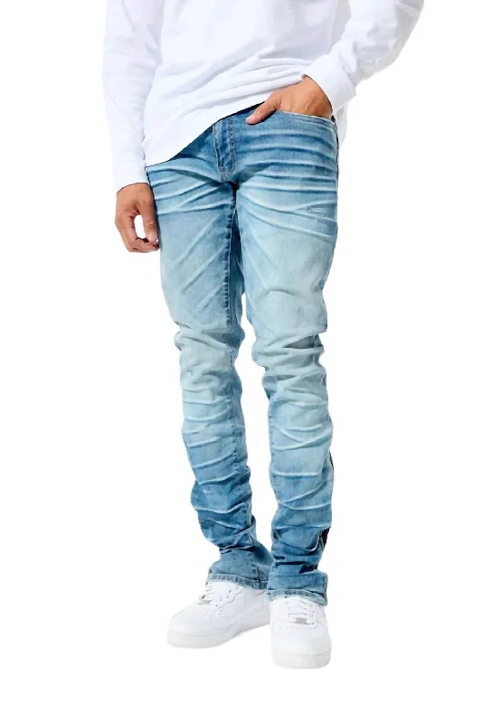 Men's Ross Glacier Denim Jean In Sky Blue Confident Men's Power