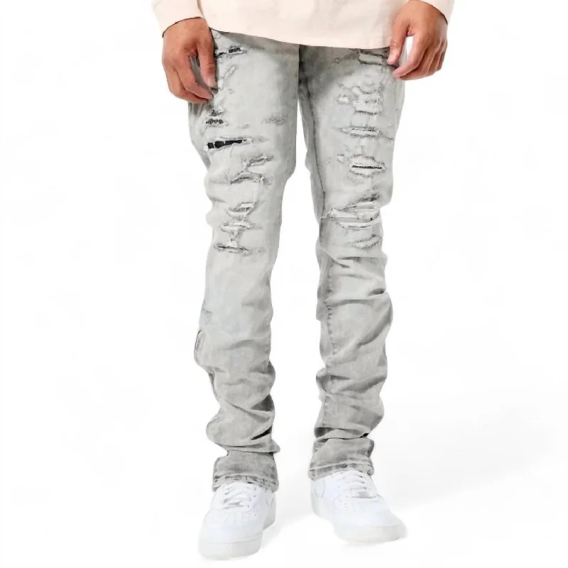 Men's Ross Pinnacle Denim Jean In Arctic Grey Street