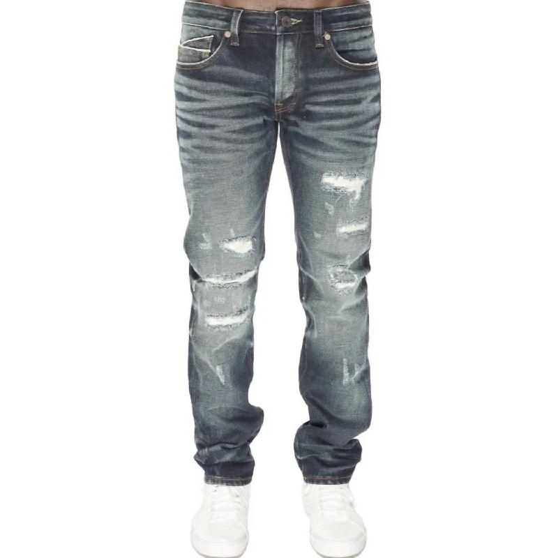 Men's Slim Greaser Jean In Pine Sharp Men's Italian