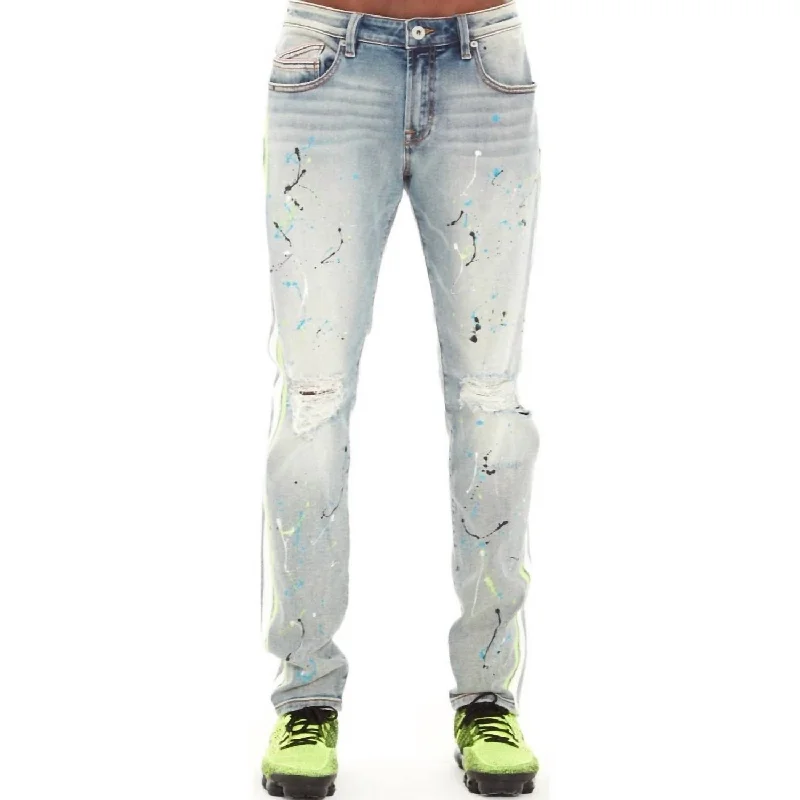 Men's Slim Rocker Jean In Neon Youthful Men's Pop