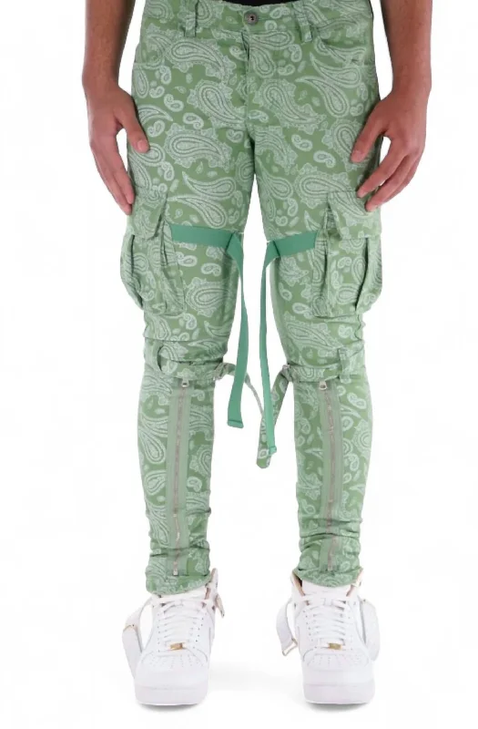 Men's V39 Paisley Jean In Green Tough Men's Tactical