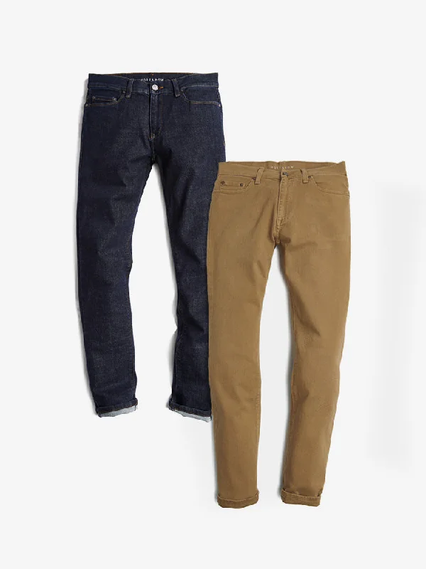 Set 15: 2 pair of Men Jeans Elegant Men's Cashmere