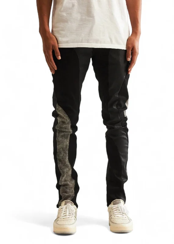 Notch Denim Jean In Black Tailored