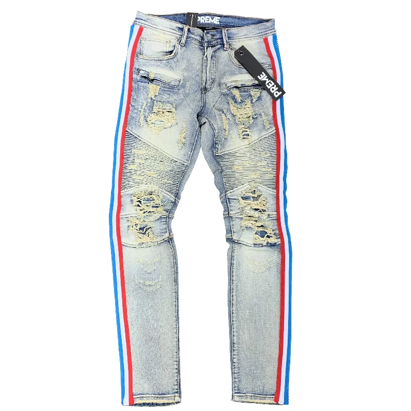 PREME JEAN RUSSEL TAPE RED/BLUE Refined Men's Hand