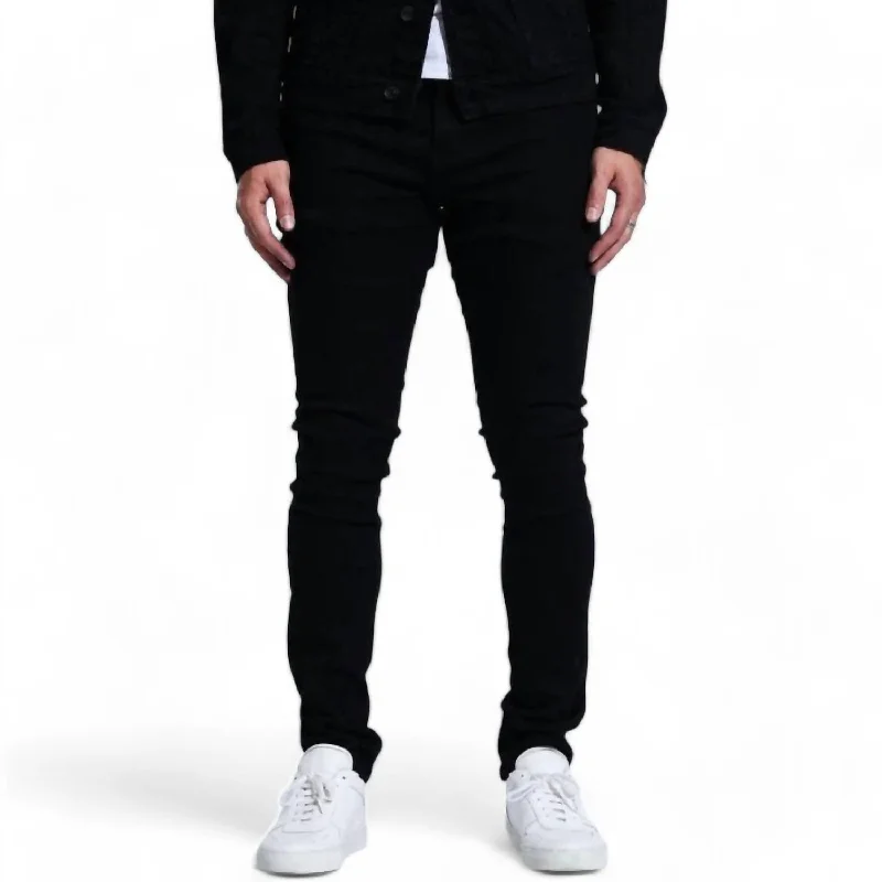 Spencer No Distress Jean In Black Monochromatic All